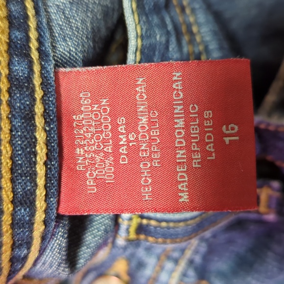 Faded Glory ladies denim shorts plus size - Picture 6 of 8